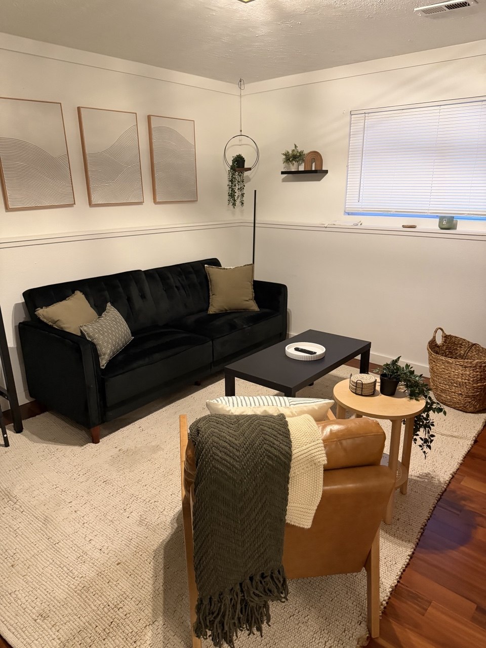 Freshly cleaned, tidy living room in a Spokane home